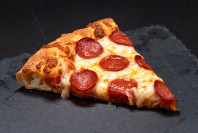 Pepperoni Pizza Slice on Slate