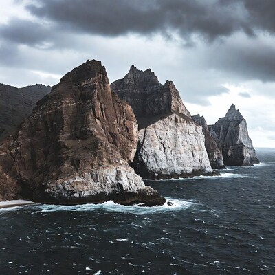 Dramatic Sea Stacks Cliffs and Ocean