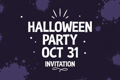 Halloween Party Invitation Oct 31