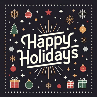 Happy Holidays Illustration