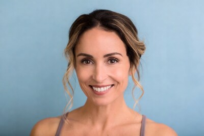 Smiling woman with balayage hair