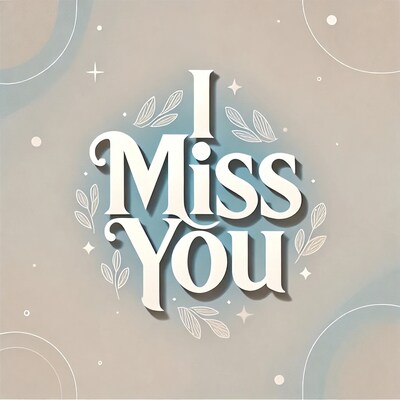 I Miss You Illustration