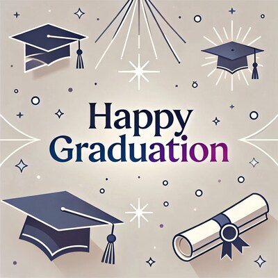 Happy Graduation Clipart Illustration