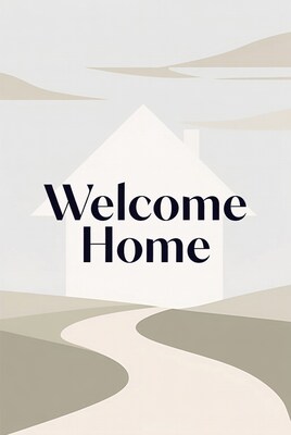 Welcome Home House Illustration