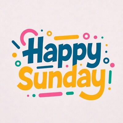 Happy Sunday Illustration