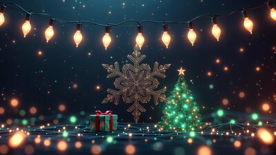 Christmas Tree Gift Snowflake Lights