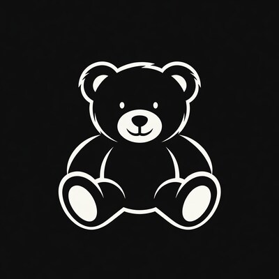Cute teddy bear illustration