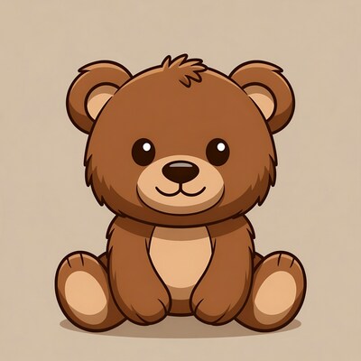Cute cartoon teddy bear
