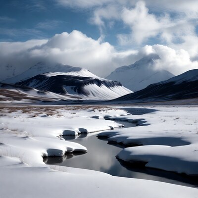 Snowy River in Mountain Valley