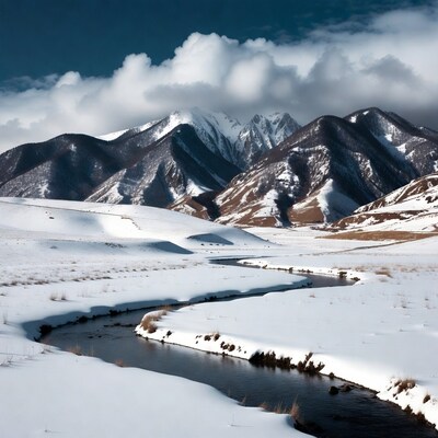 Snowy River in Mountain Valley