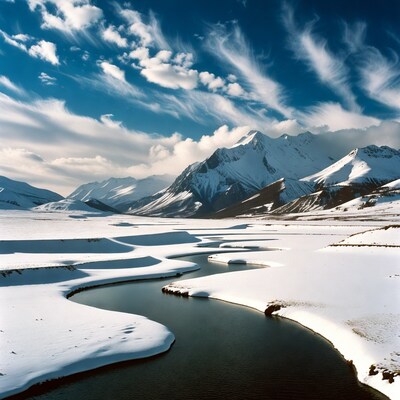 Snowy River in Mountain Valley