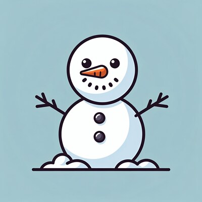 Cute snowman illustration