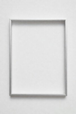 Empty Silver Picture Frame