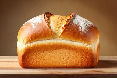 Sliced White Bread Loaf on Wood