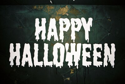Dripping Happy Halloween Text