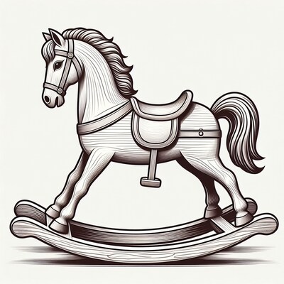 Rocking Horse Illustration