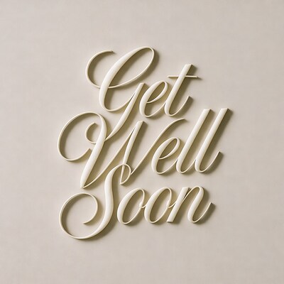 Get Well Soon Typography