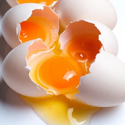Cracked Eggs with Runny Yolks