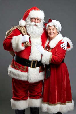 Santa Claus and Mrs. Claus together
