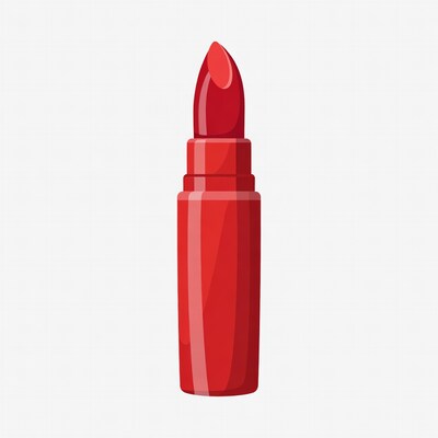 Red lipstick illustration
