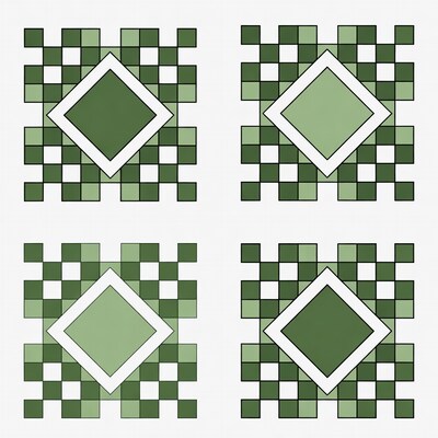 Green Diamond Quilt Patterns