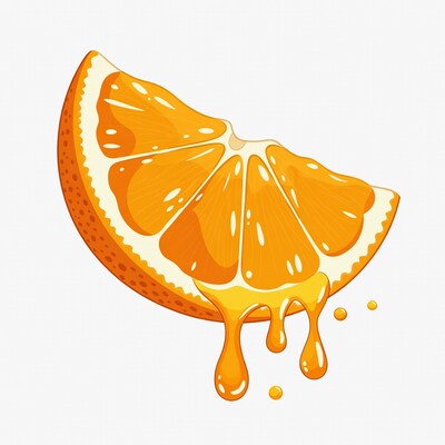 Sliced Orange Dripping Juice