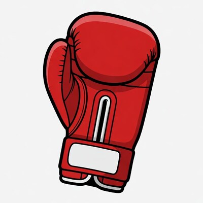 Red Boxing Glove Illustration