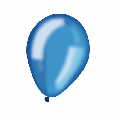 Blue balloon on white background