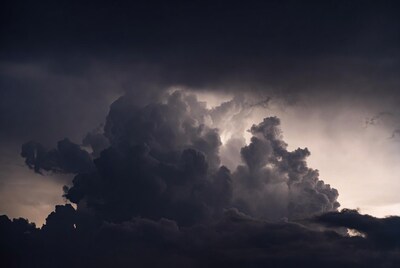 Dramatic Dark Cumulus Clouds