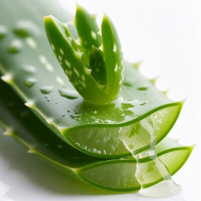Fresh Aloe Vera Leaves with Gel