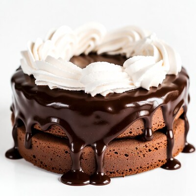 Chocolate Cake with Whipped Cream