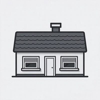 Line Art House Illustration