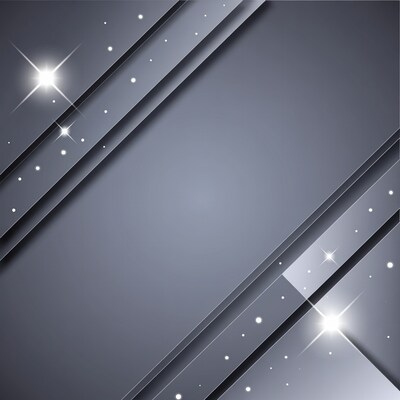 Gray Abstract Geometric Background with Lights