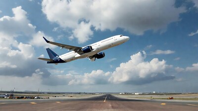 White Airplane Taking Off Runway
