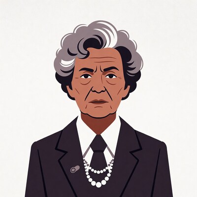 Elderly African-American woman in suit