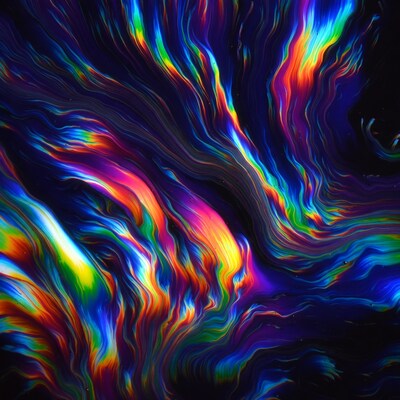 Vibrant Neon Abstract Swirls