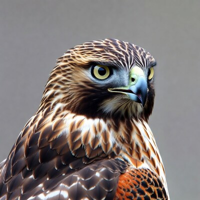 Red-tailed Hawk Close-up Portrait