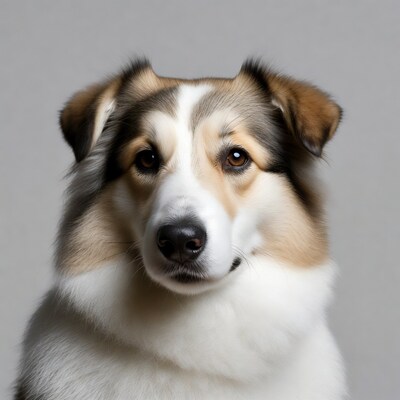 Australian Shepherd dog close-up