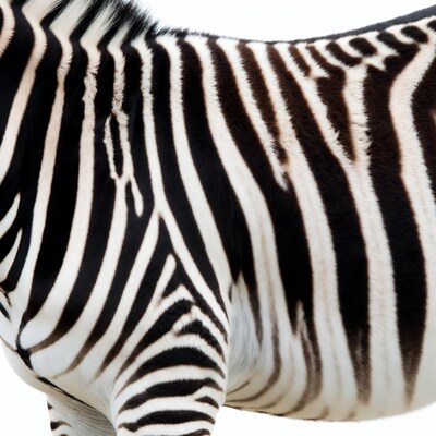 Zebra standing in grass