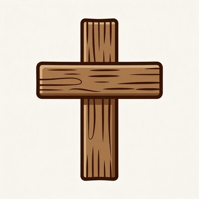 Wooden Cross Illustration