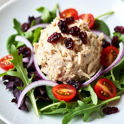 Chicken Salad with Cranberries and Greens
