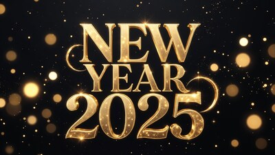 Golden Happy New Year 2025