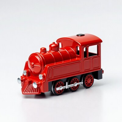 Red toy steam train