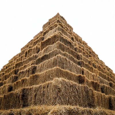Pyramid of Hay Bales