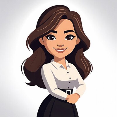 Smiling Asian woman in white blouse