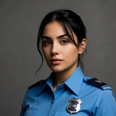 Female police officer portrait