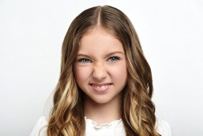 Girl sticking tongue out
