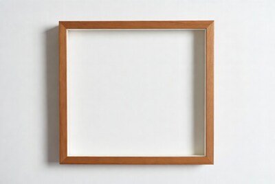 Empty Wooden Picture Frame