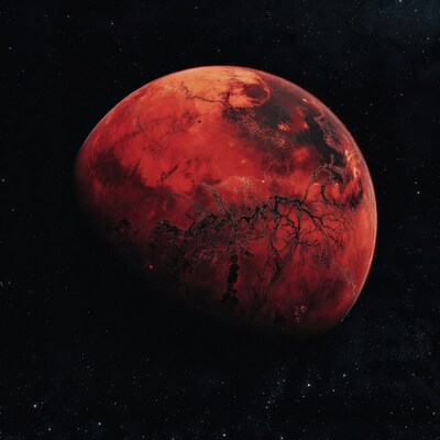 Mars Planet in Space