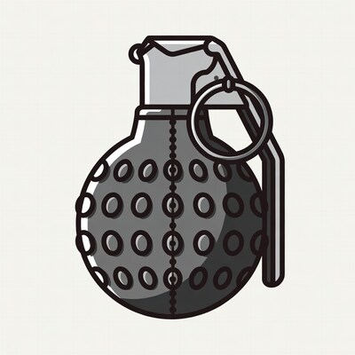 Black Grenade Illustration